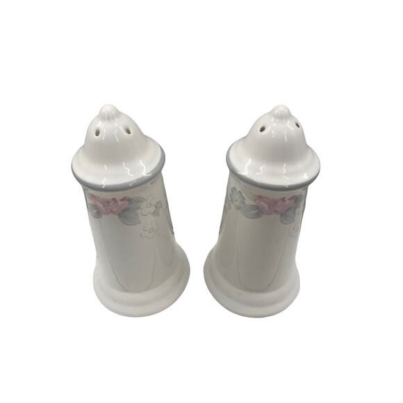 Pfaltzgraff Wyndham Salt And Pepper Shakers Floral Vintage Cottage Core Duo - Picture 7 of 10
